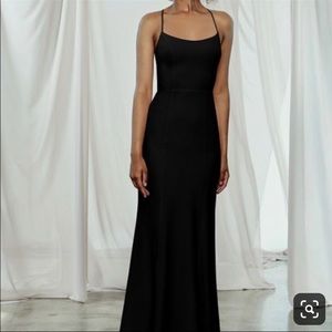 New Navy Amsale Taryn dress